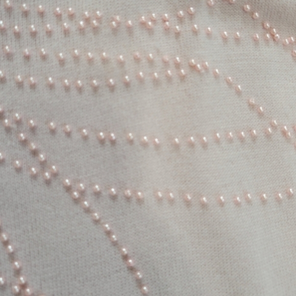 Dress Barn beaded sweater Women's Size Large pink - Picture 4 of 7